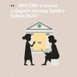 Will the CBN revoke a deposit money bank's licence before 2029?