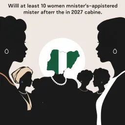 Will at least 10 women be appointed ministers in Nigeria's cabinet after the 2027 election?